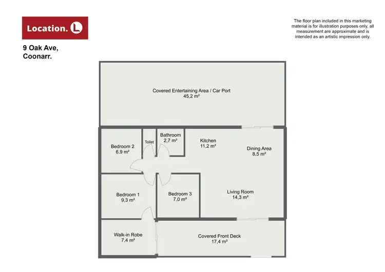 Floorplan of Homely rural property listing, 9 Oak Avenue, Coonarr QLD 4670