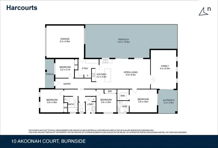 Floorplan of Homely house listing, 10 Akoonah Court, Burnside VIC 3023