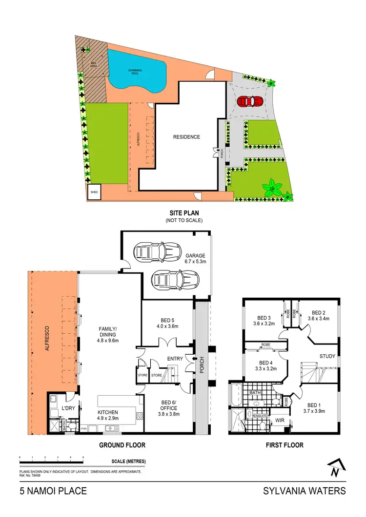 Floorplan of Homely house listing, 5 Namoi Place, Sylvania Waters NSW 2224