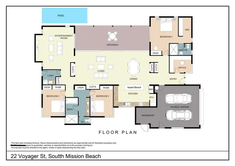 Floorplan of Homely house listing, 22 Voyager Street, South Mission Beach QLD 4852