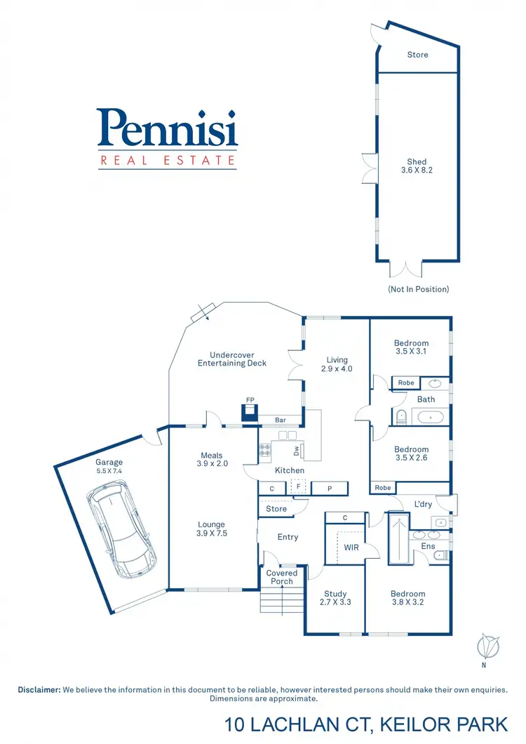 Floorplan of Homely house listing, 10 Lachlan Crt, Keilor Park VIC 3042