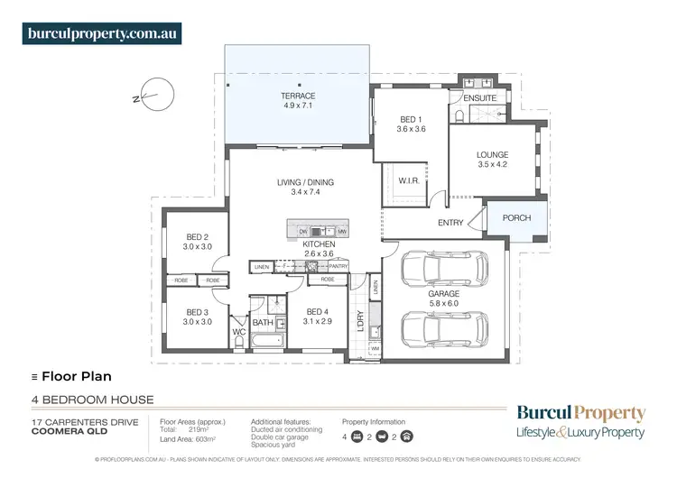 Floorplan of Homely house listing, 17 Carpenters Drive, Coomera QLD 4209
