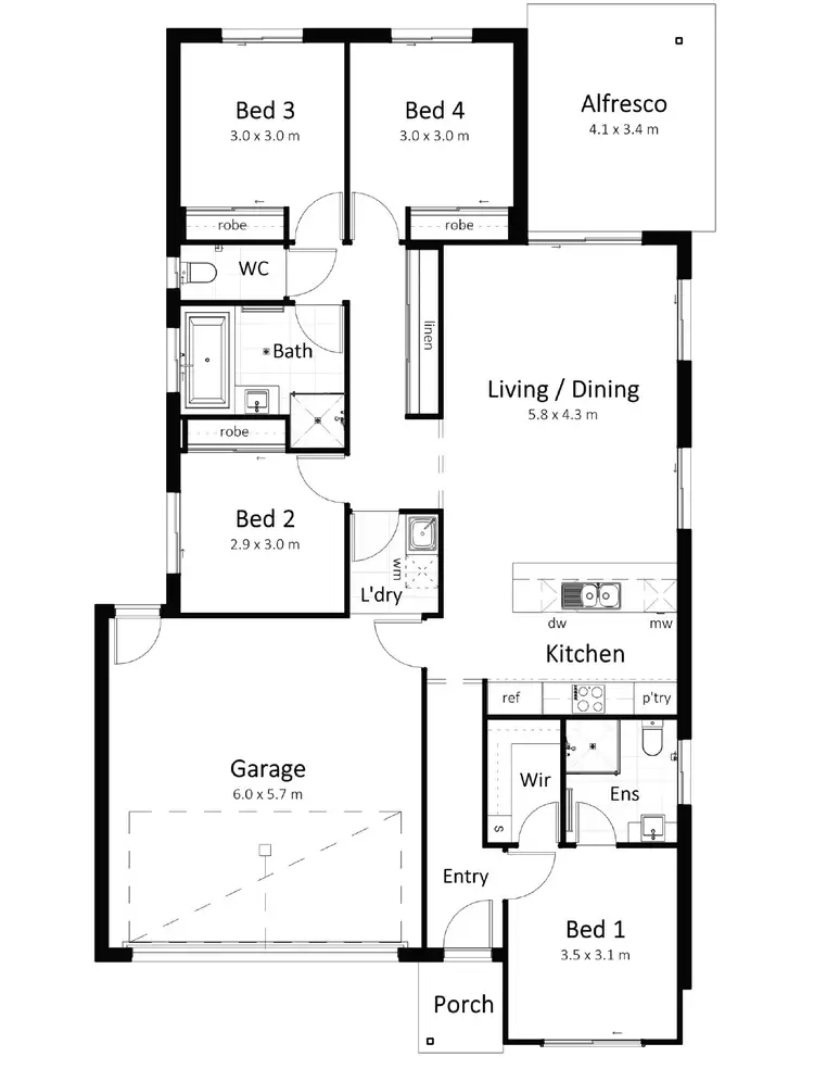 Floorplan of Homely house listing, Address available on request