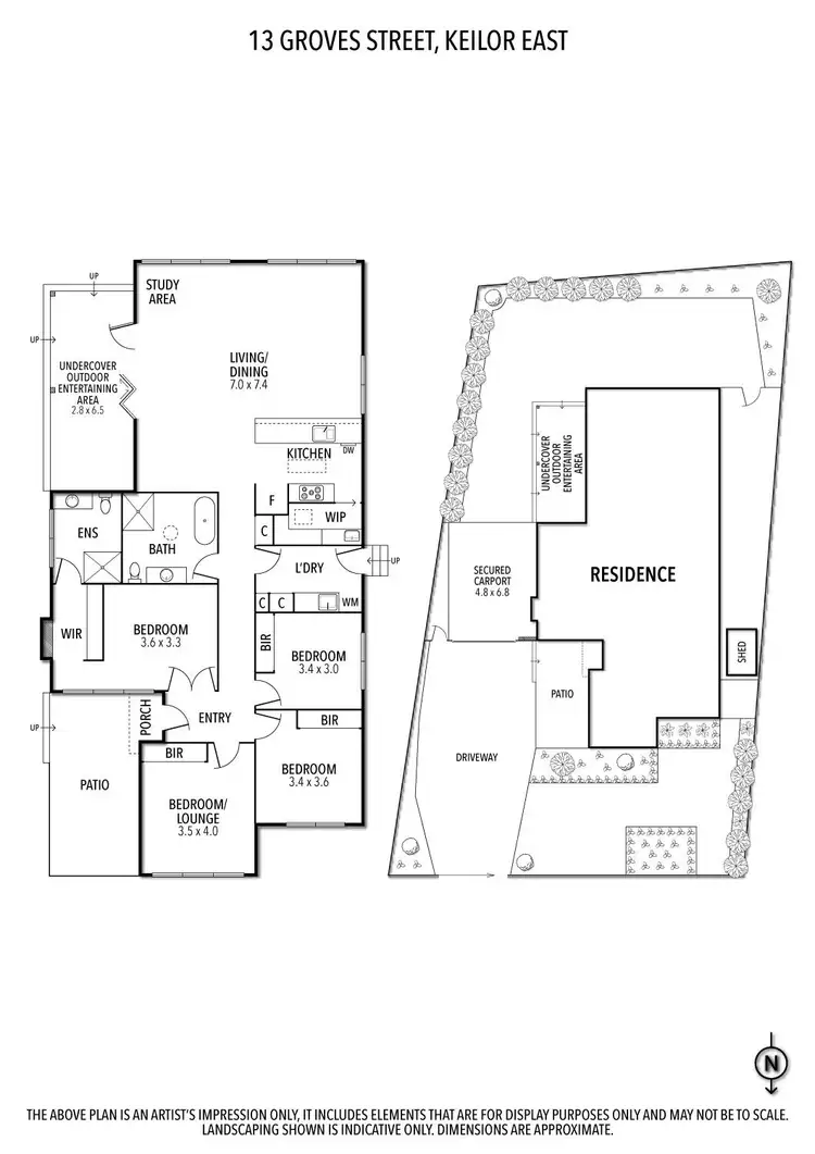 Floorplan of Homely house listing, 13 Groves Street, Keilor East VIC 3033
