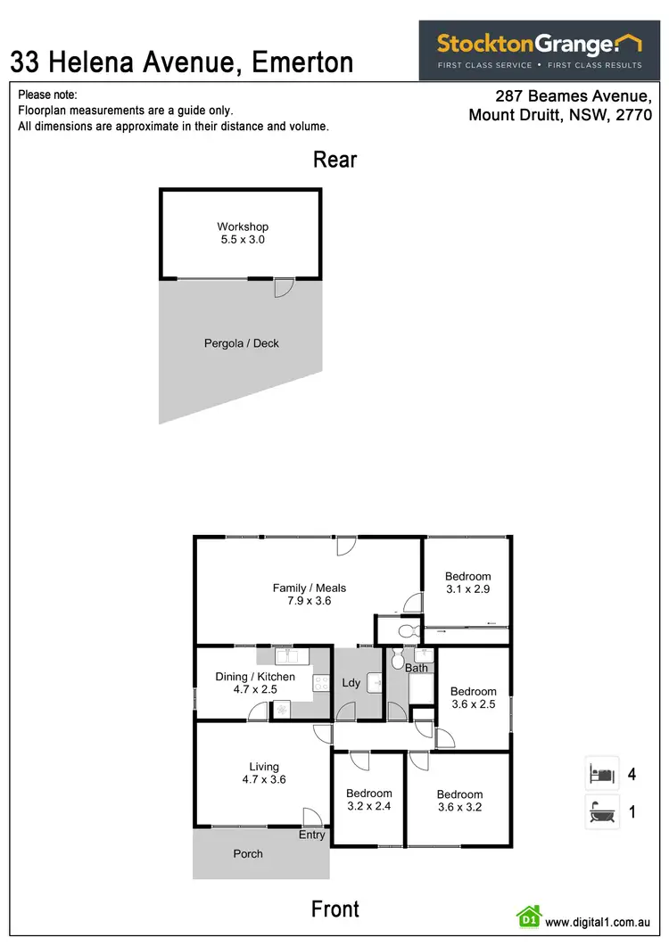 Floorplan of Homely house listing, 33 Helena Avenue, Emerton NSW 2770
