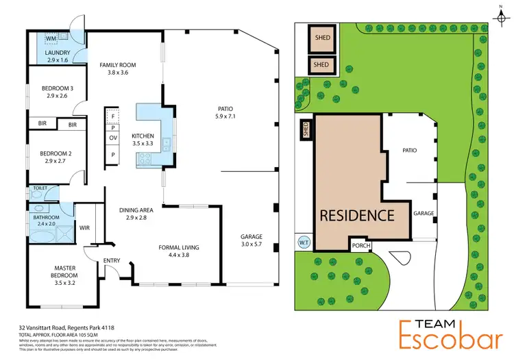 Floorplan of Homely house listing, 32 Vansittart Road, Regents Park QLD 4118