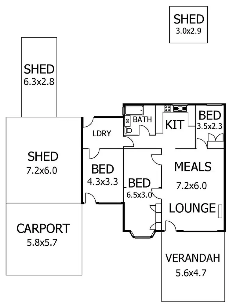 Floorplan of Homely house listing, 16 Swan Road, Murray Bridge SA 5253