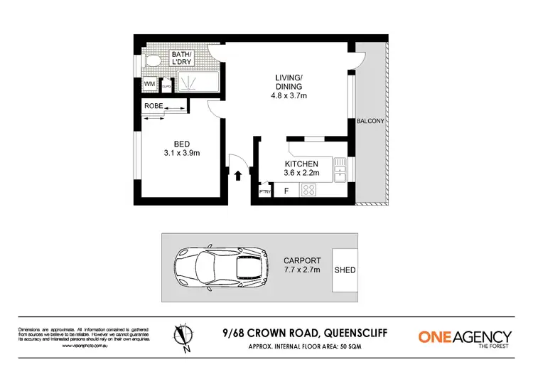 Floorplan of Homely apartment listing, 9/68 Crown Road, Queenscliff NSW 2096