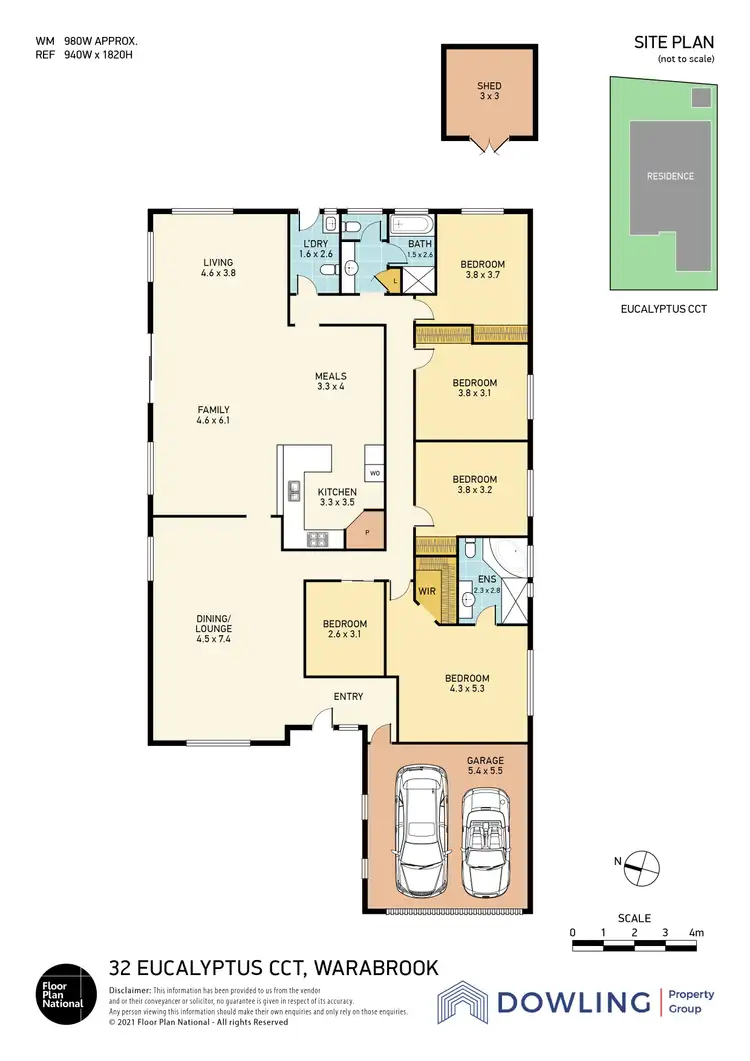 Floorplan of Homely house listing, 32 Eucalyptus Circuit, Warabrook NSW 2304