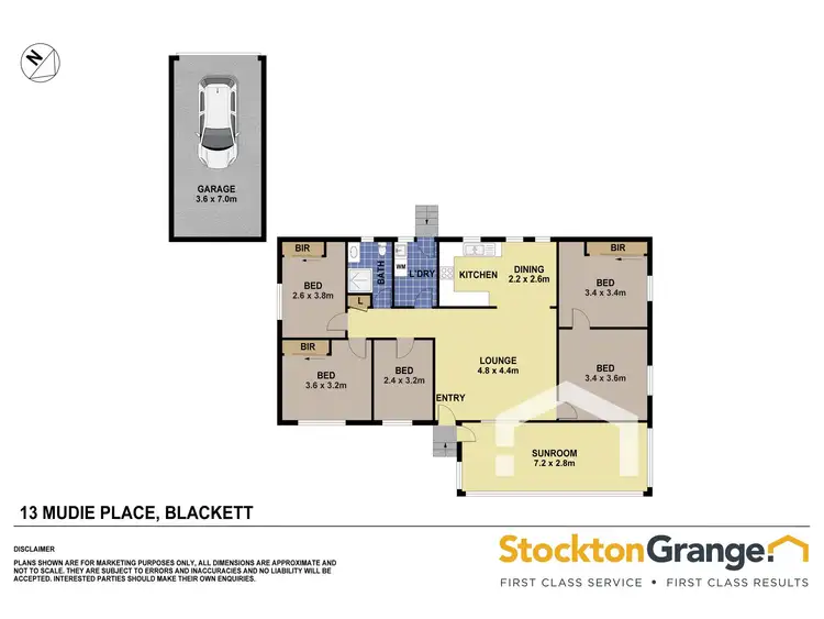 Floorplan of Homely house listing, 13 Mudie Place, Blackett NSW 2770