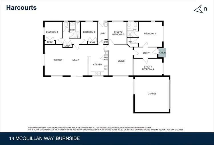 Floorplan of Homely house listing, 14 Mcquillan Way, Burnside VIC 3023