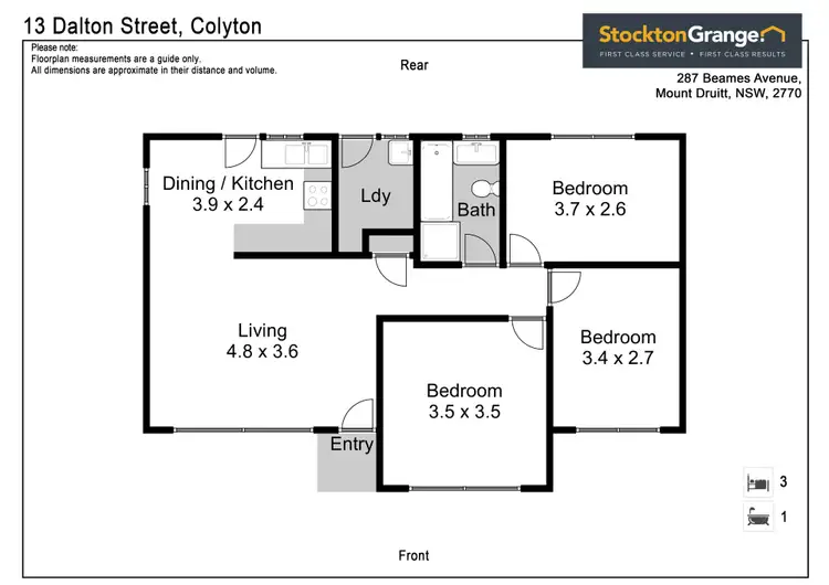 Floorplan of Homely house listing, 13 Dalton Street, Colyton NSW 2760
