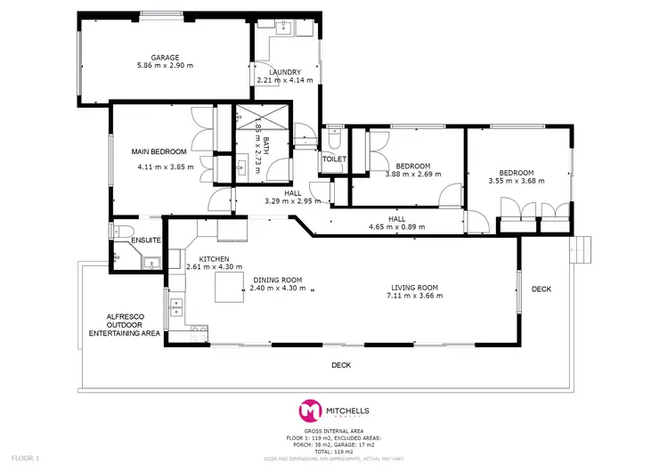 Floorplan of Homely house listing, 5 Faraday Court, Urraween QLD 4655