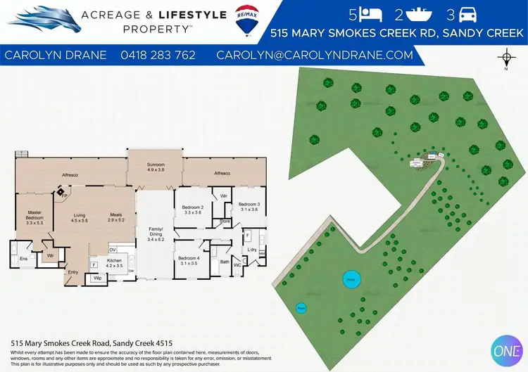 Floorplan of Homely rural property listing, 515 Mary Smokes Creek Road, Sandy Creek QLD 4515
