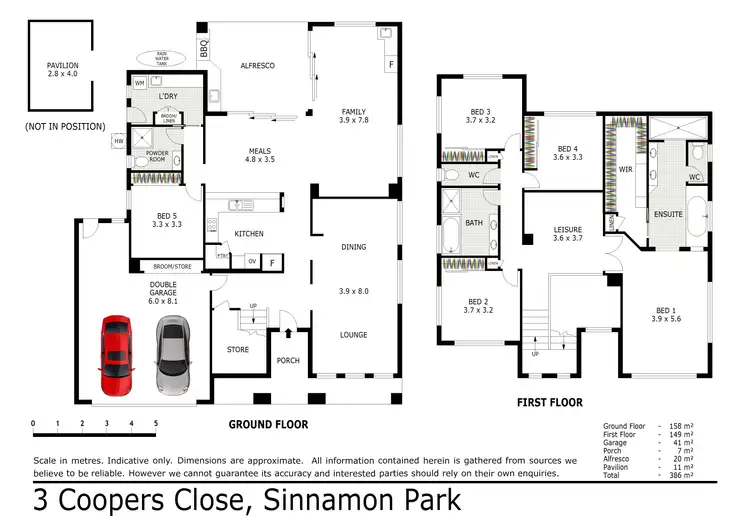 Floorplan of Homely house listing, 3 Coopers Close, Sinnamon Park QLD 4073