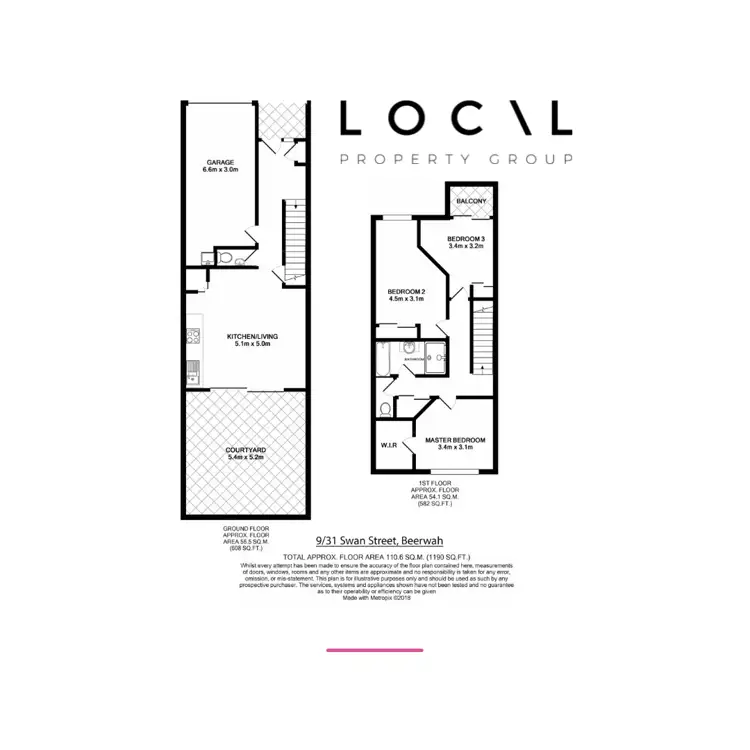 Floorplan of Homely block of units listing, 9/31 Swan Street, Beerwah QLD 4519