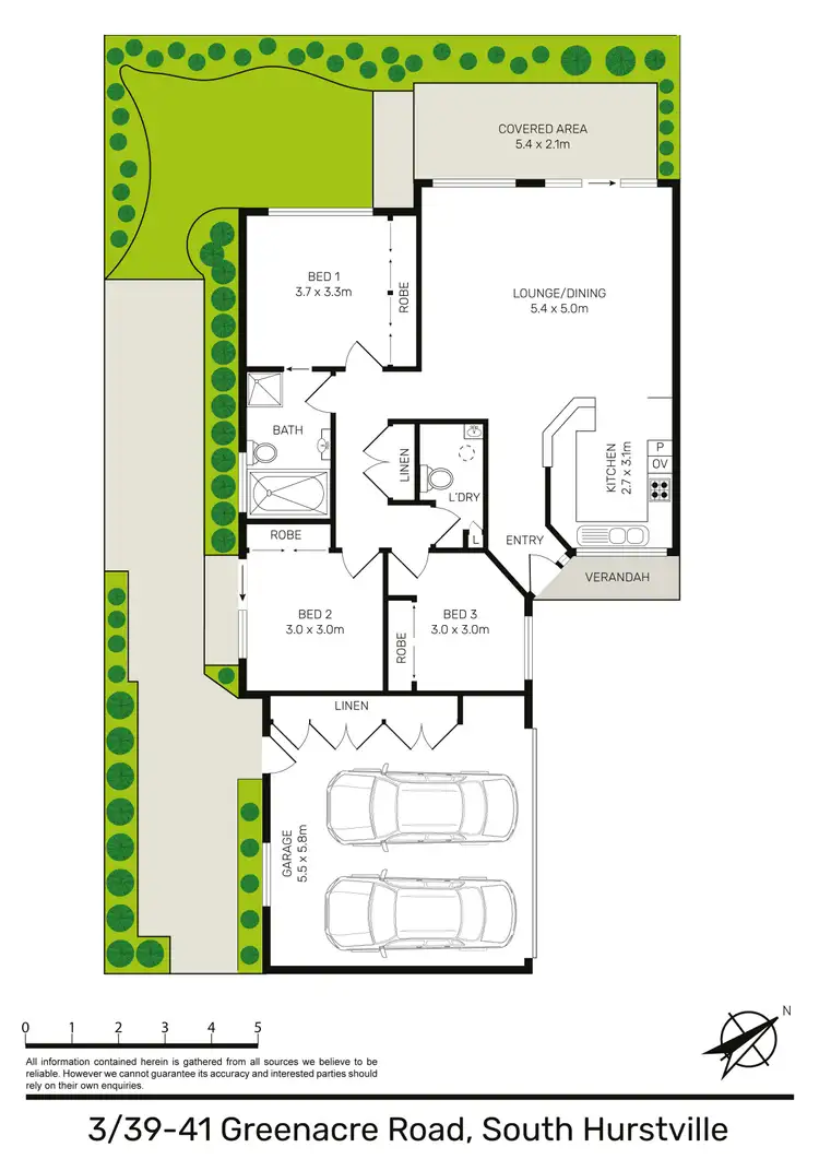 Floorplan of Homely villa listing, 3/39-41 Greenacre Road, South Hurstville NSW 2221