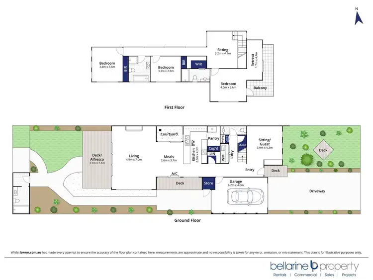 Floorplan of Homely townhouse listing, 1/4 Wattlebird Crescent, Barwon Heads VIC 3227