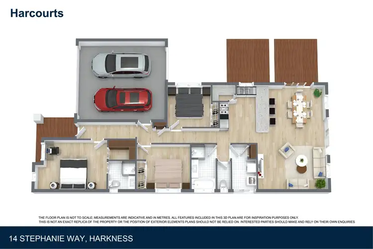 Floorplan of Homely house listing, 14 Stephanie Way, Harkness VIC 3337