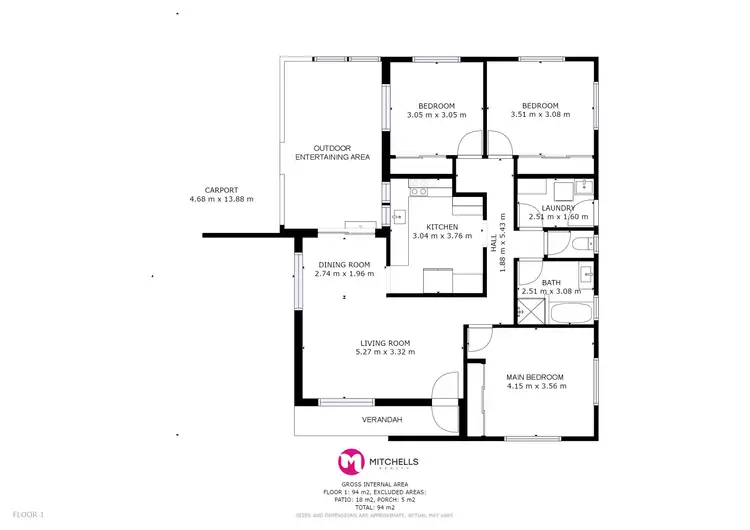 Floorplan of Homely house listing, 81 Hansen St, Urangan QLD 4655