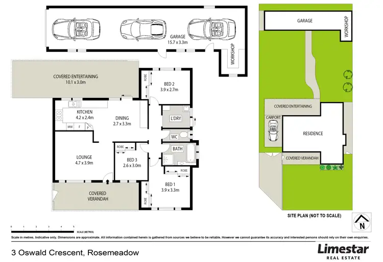 Floorplan of Homely house listing, 3 Oswald Crescent, Rosemeadow NSW 2560