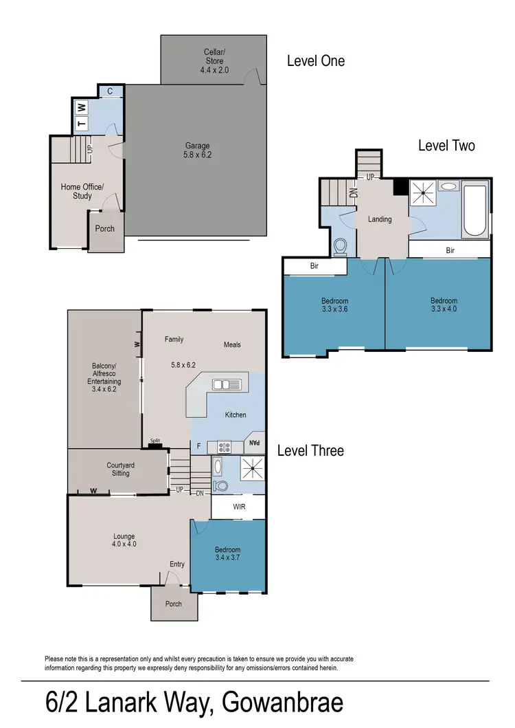 Floorplan of Homely unit listing, 6/2 Lanark Way, Gowanbrae VIC 3043
