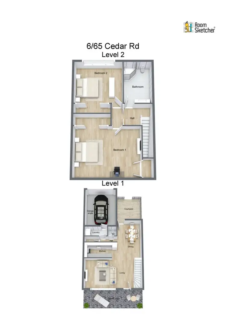 Floorplan of Homely townhouse listing, 6/65-69 Cedar Rd, Palm Cove QLD 4879