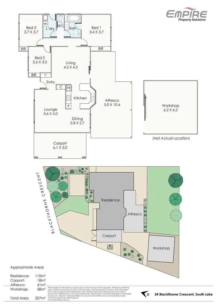 Floorplan of Homely house listing, 24 Blackthorne Crescent, South Lake WA 6164
