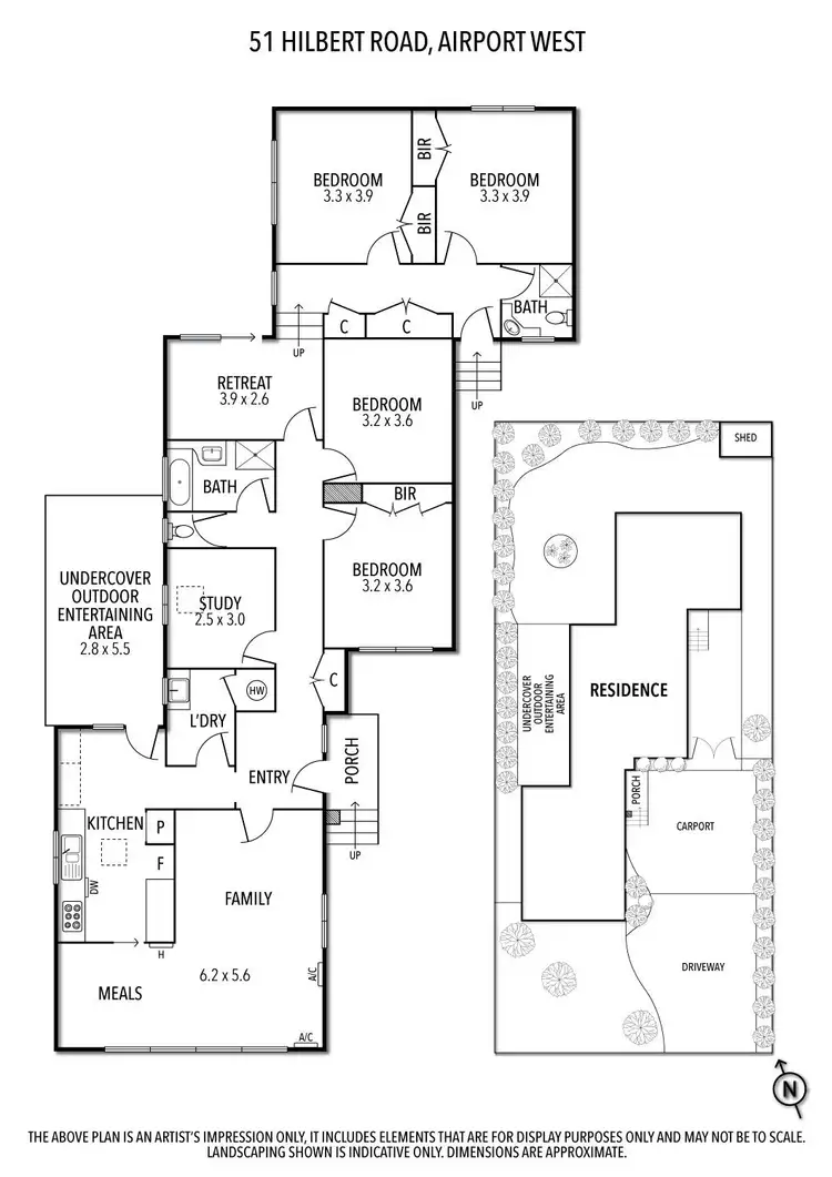 Floorplan of Homely house listing, 51 Hilbert Road, Airport West VIC 3042