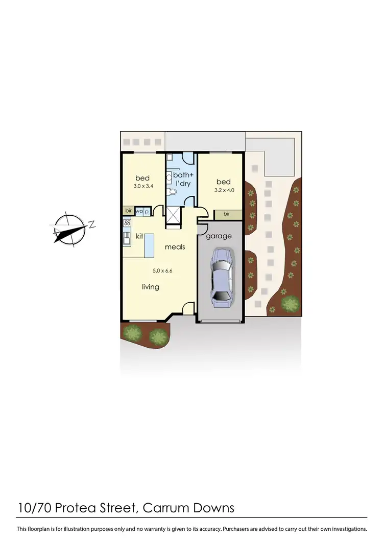 Floorplan of Homely unit listing, 10/70 Protea Street, Carrum Downs VIC 3201
