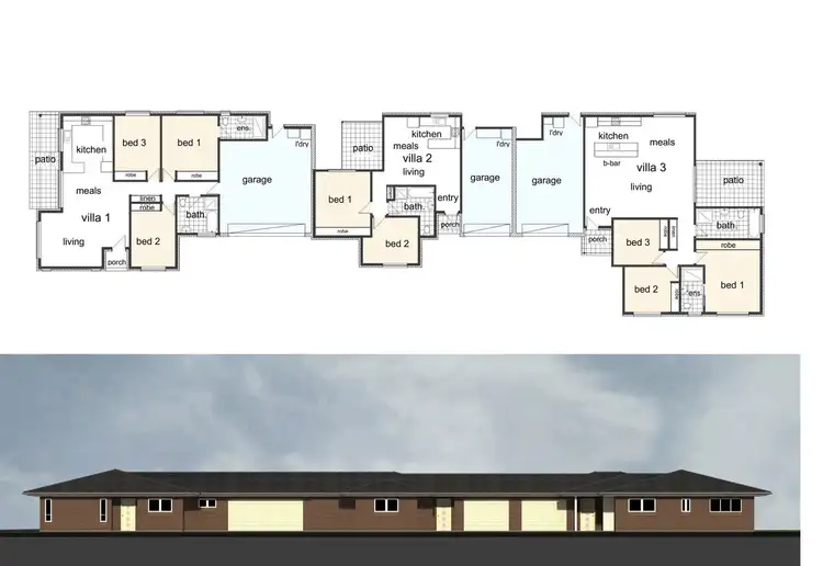 Floorplan of Homely villa listing, 1/176 Bourke Road, Umina Beach NSW 2257