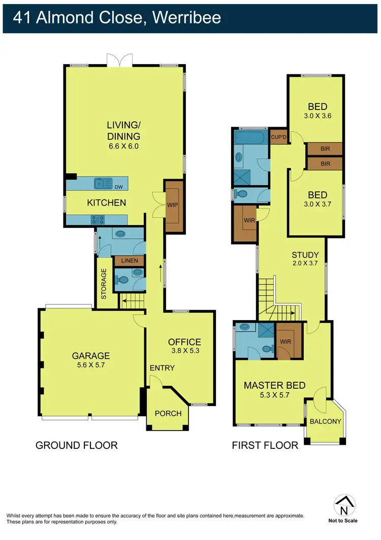 Floorplan of Homely house listing, 41 Almond Close, Werribee VIC 3030