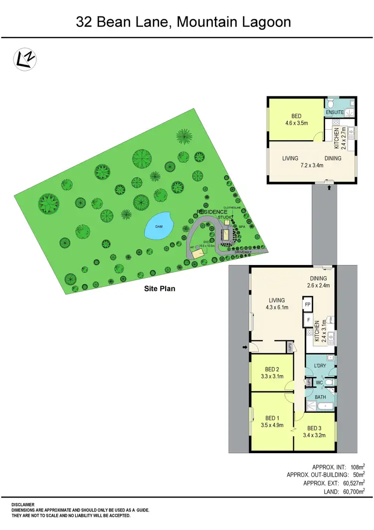 Floorplan of Homely rural property listing, 32 Bean Lane, Mountain Lagoon NSW 2758