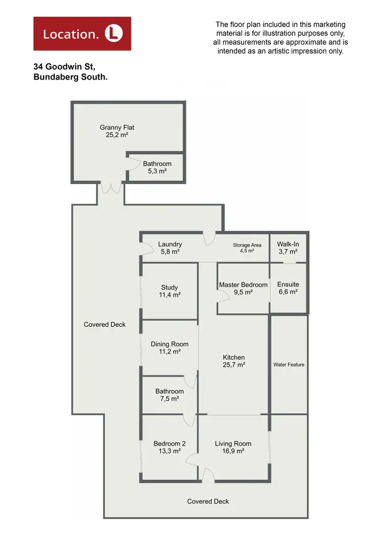 Floorplan of Homely house listing, 34 Goodwin Street, Bundaberg South QLD 4670