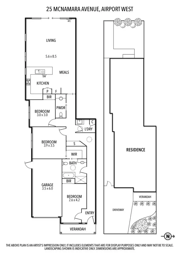 Floorplan of Homely house listing, 25 McNamara Avenue, Airport West VIC 3042