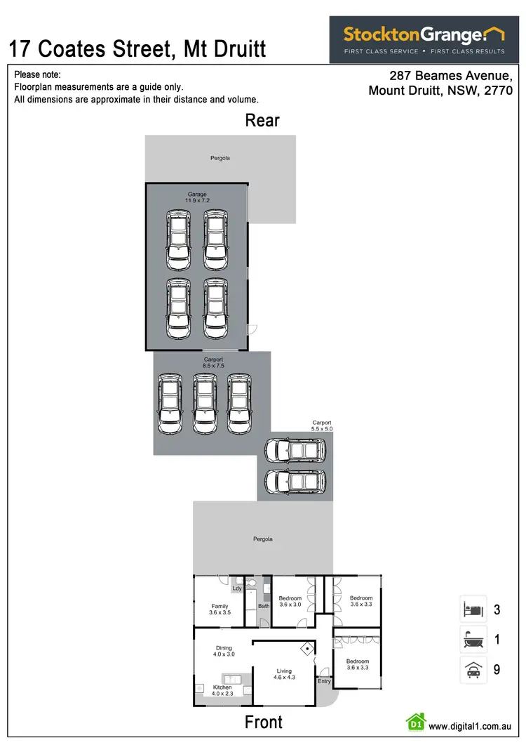 Floorplan of Homely house listing, 17 Coates St, Mount Druitt NSW 2770