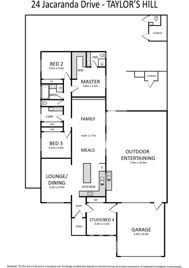 Floorplan of Homely house listing, 24 Jacaranda Drive, Taylors Hill VIC 3037