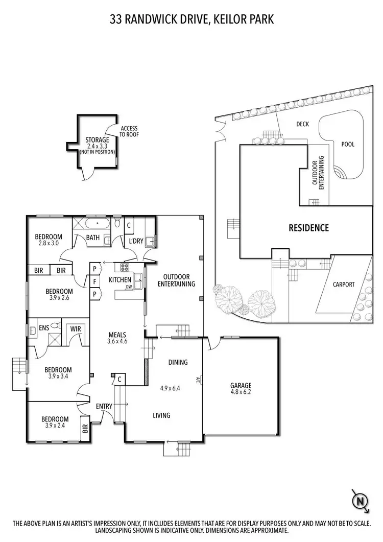 Floorplan of Homely house listing, 33 Randwick Drive, Keilor Park VIC 3042