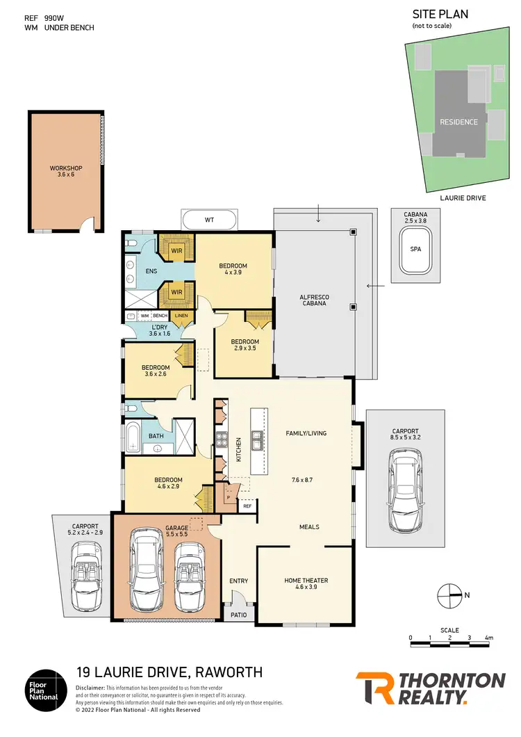 Floorplan of Homely house listing, 19 Laurie Drive, Raworth NSW 2321