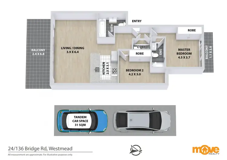 Floorplan of Homely apartment listing, 24/136-140 Bridge Road, Westmead NSW 2145
