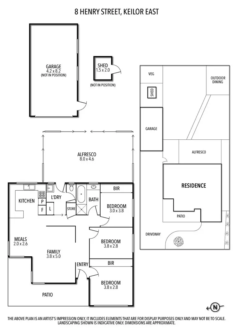 Floorplan of Homely house listing, 8 Henry Street, Keilor East VIC 3033