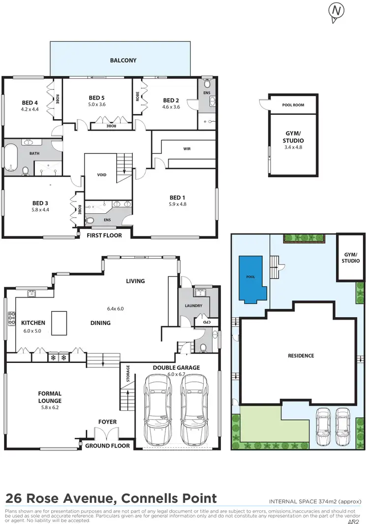 Floorplan of Homely house listing, 26 Rose Avenue, Connells Point NSW 2221