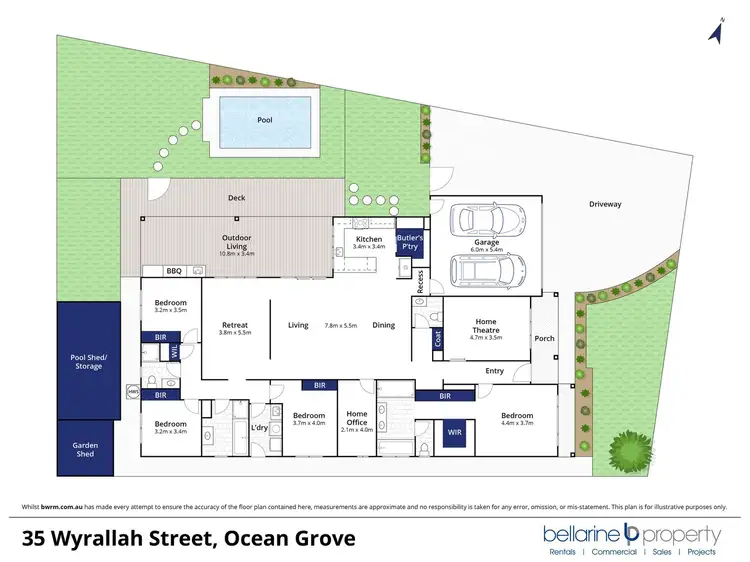 Floorplan of Homely house listing, 35 Wyrallah Street, Ocean Grove VIC 3226