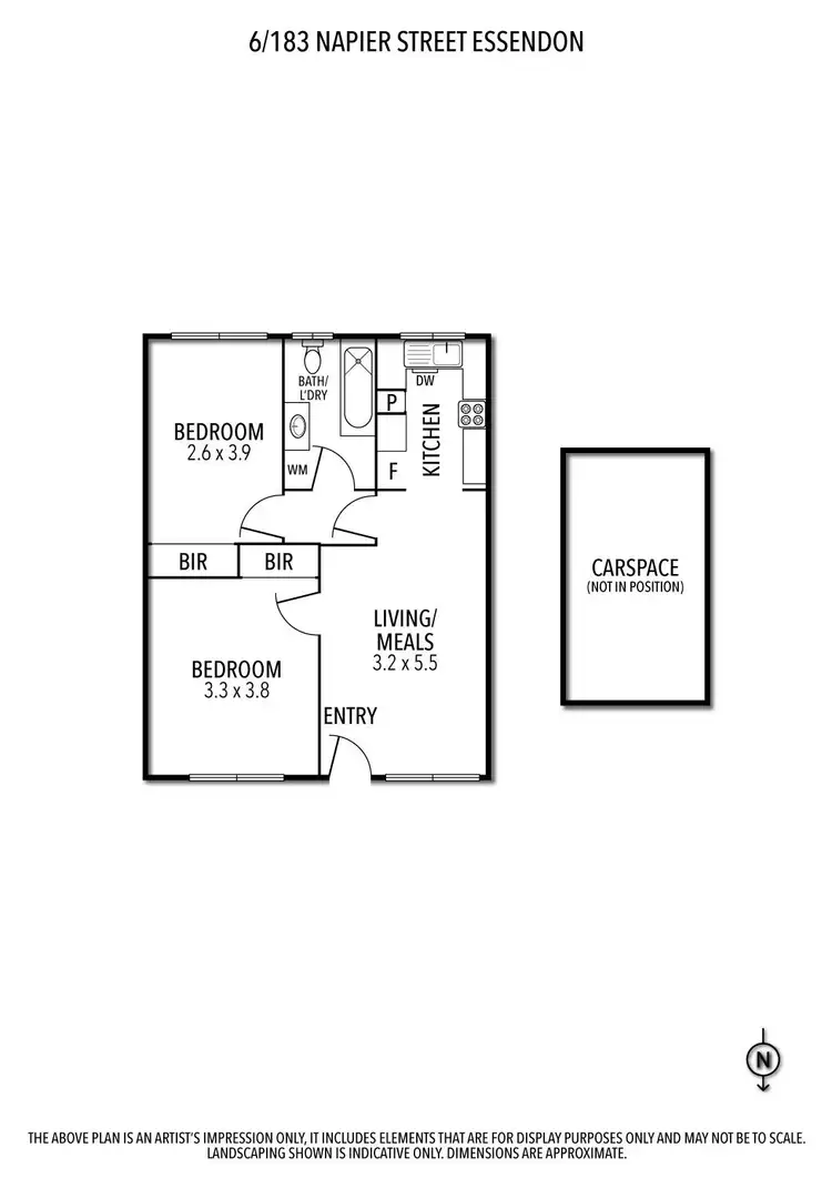 Floorplan of Homely unit listing, 6/183 Napier Street, Essendon VIC 3040