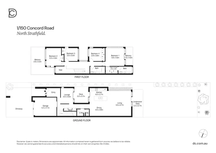 Floorplan of Homely semi-detached listing, 1/150 Concord Road, North Strathfield NSW 2137