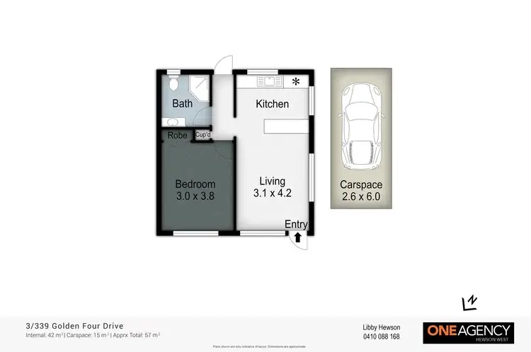 Floorplan of Homely unit listing, 3/339 Golden Four Drive, Tugun QLD 4224