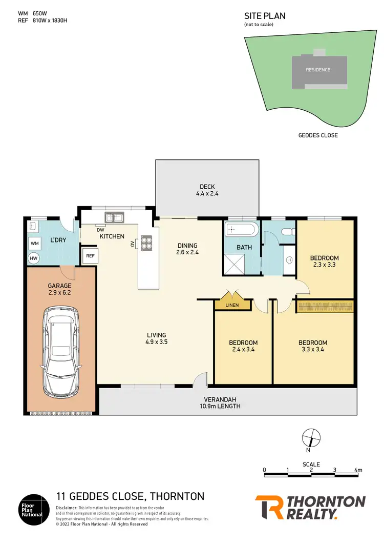 Floorplan of Homely house listing, 11 Geddes Close, Thornton NSW 2322