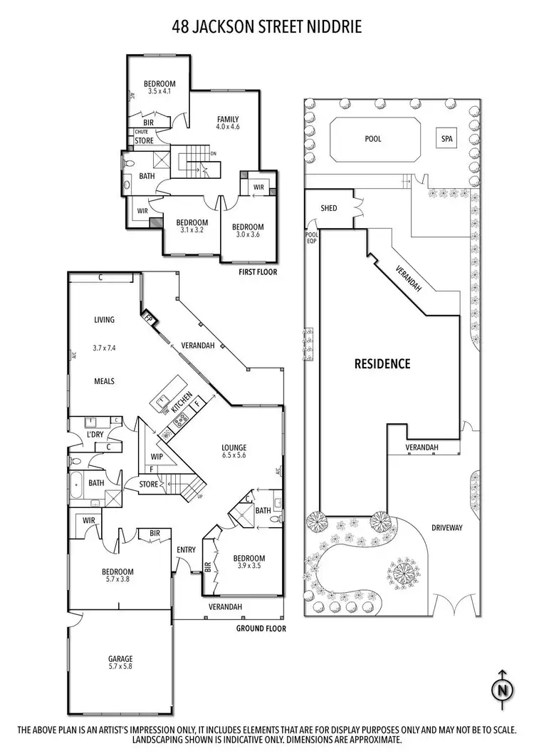 Floorplan of Homely house listing, 48 Jackson Street, Niddrie VIC 3042
