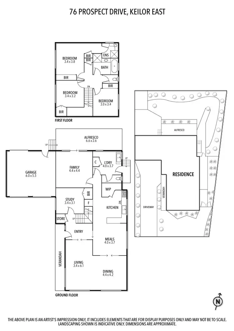 Floorplan of Homely house listing, 76 Prospect Drive, Keilor East VIC 3033