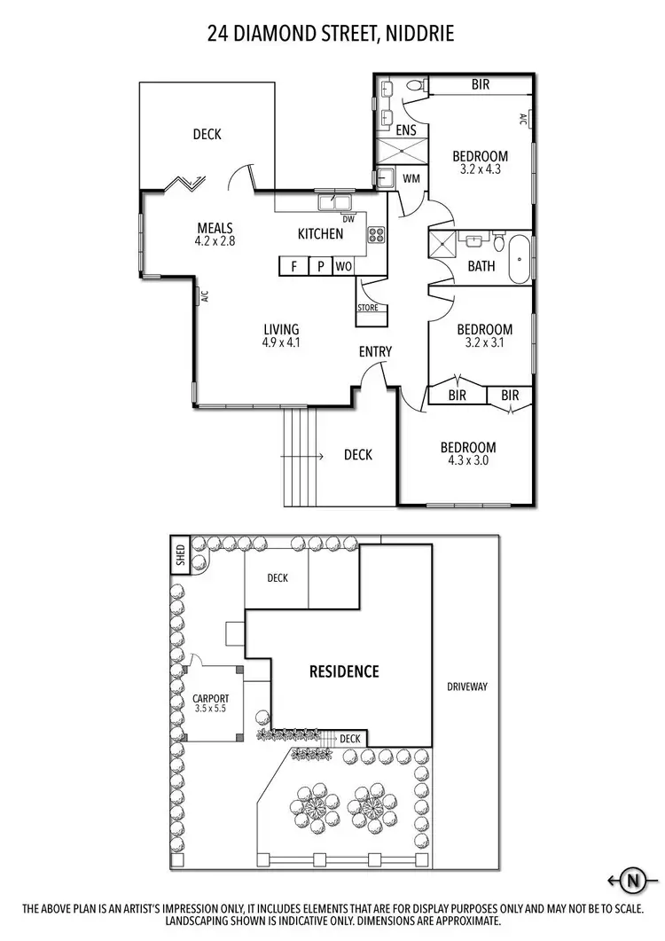 Floorplan of Homely house listing, 24 Diamond Street, Niddrie VIC 3042